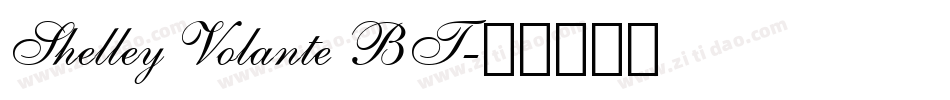 Shelley Volante BT字体转换